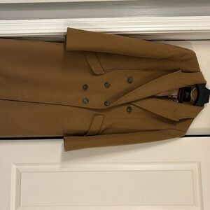 Like new! JCrew Petite Camel Wool Double breasted winter coat